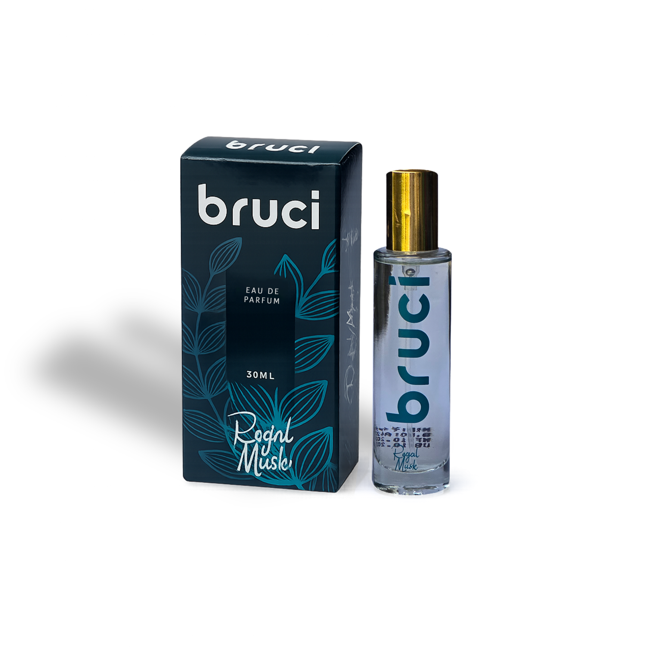 Bruci Royal Musk perfume and box.